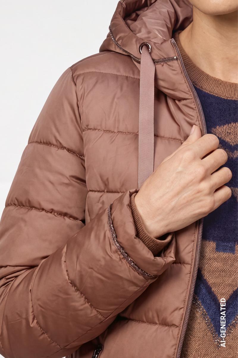 Damen Steppmantel mit Patch
