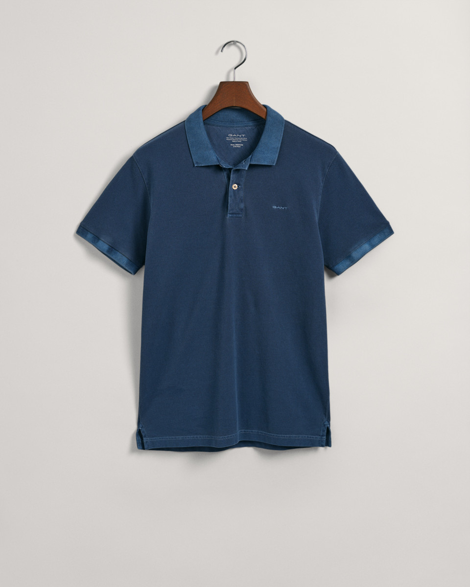 Herren Poloshirt Sunfaded Piqué