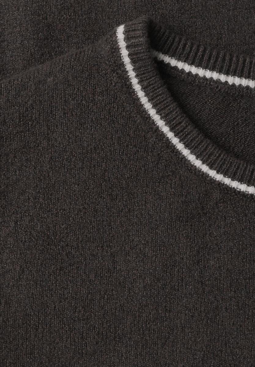 Damen Pullover mit Kontrastdetail