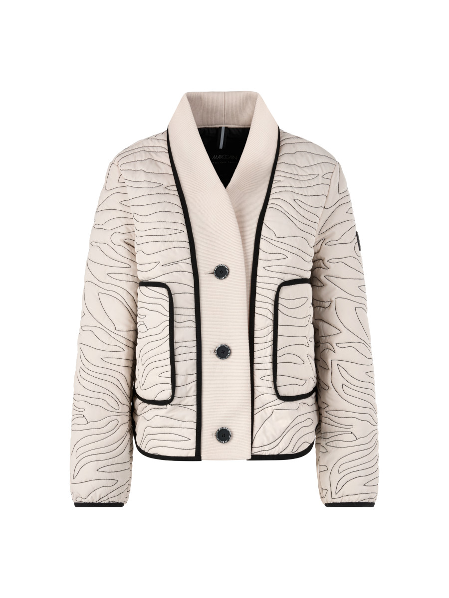 Damen Steppjacke mit Strick-Detail