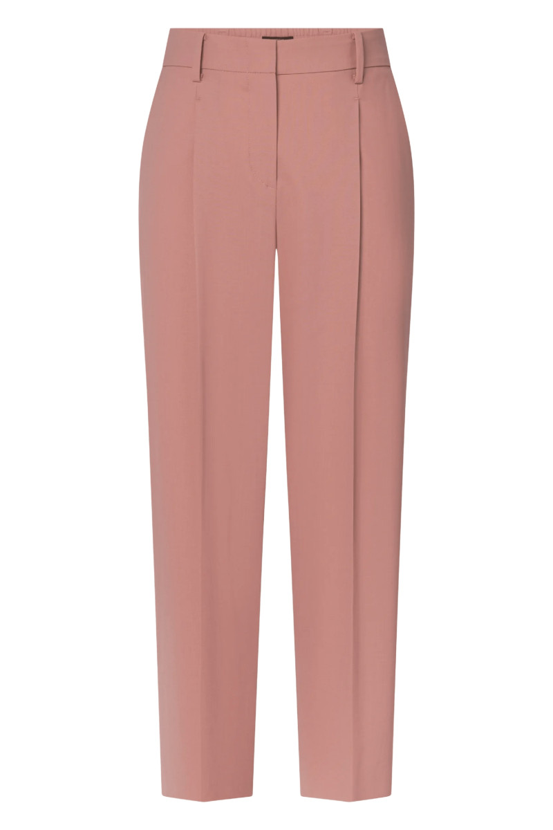 Damen Schurwoll-Bundfaltenhose