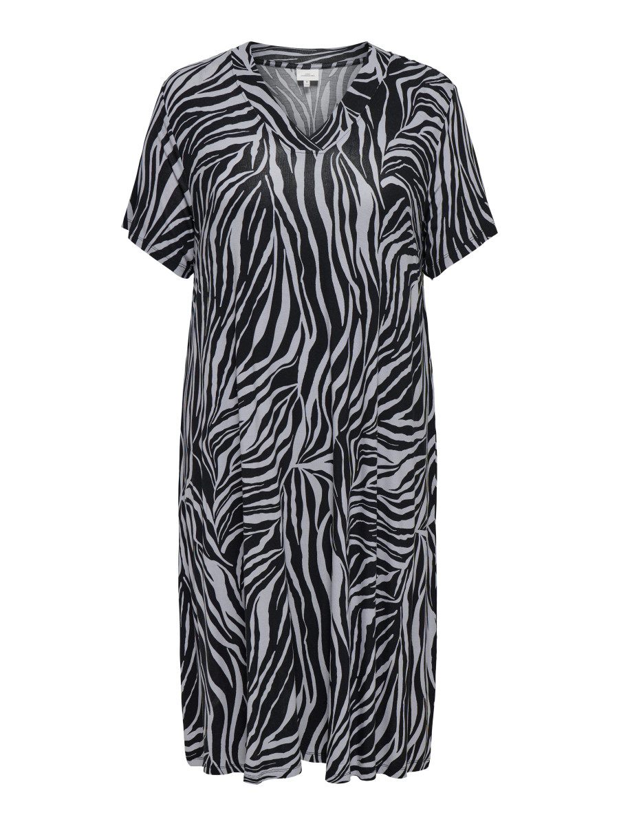 Curvy Kleid Allover-Muster