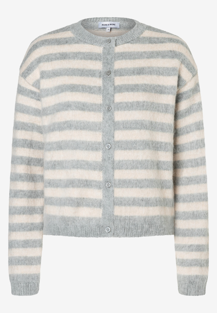 Damen Streifen-Cardigan