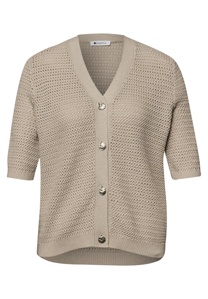 Damen Kurzarm Cardigan