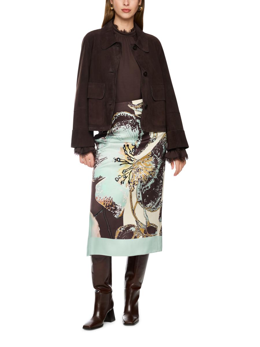 Damen Velourslederjacke