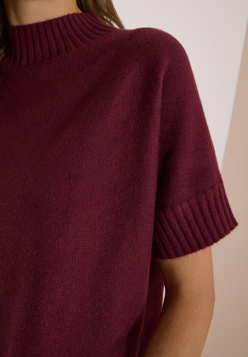 Damen Dolman Pullover mit Turtle Neck