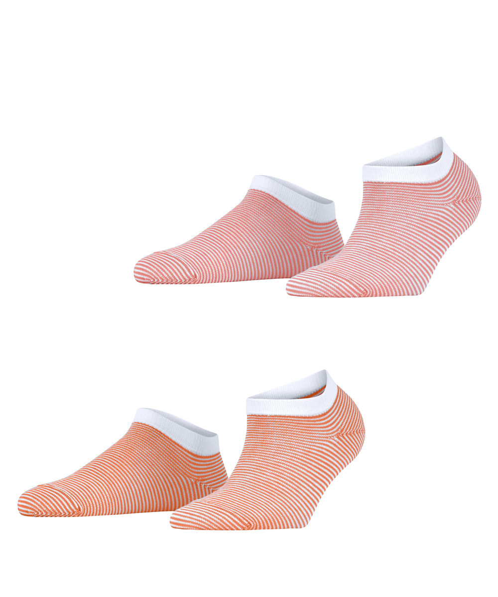 Damen Sneakersocken Allover Stripe 2-Pack