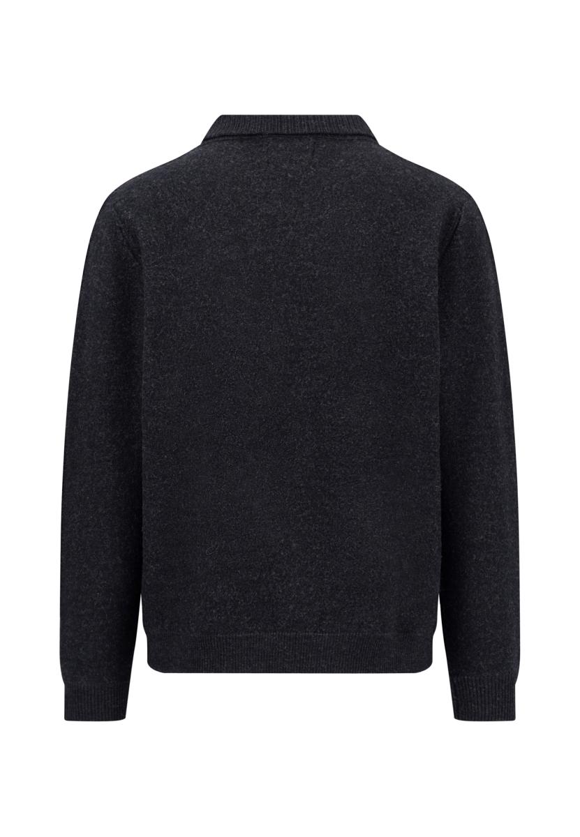 Herren Woll-Strickjacke
