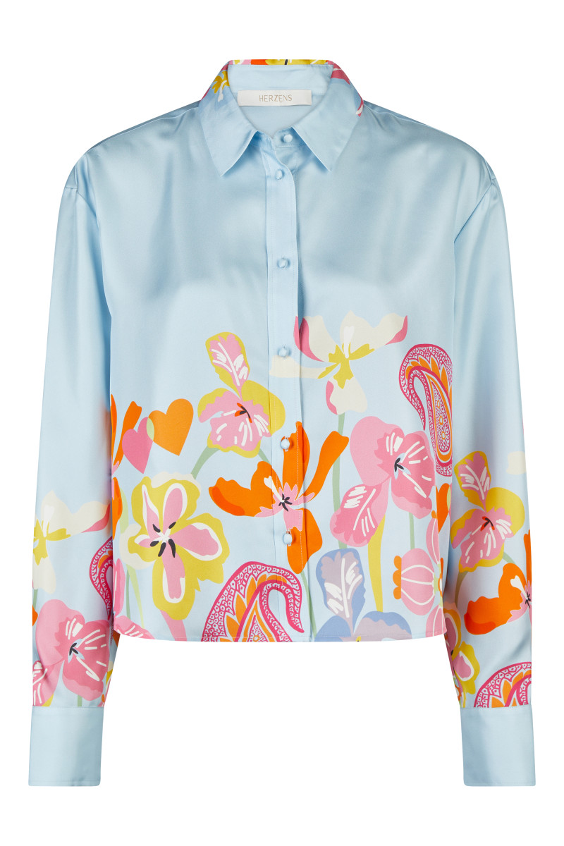 Bluse mit floralem Muster