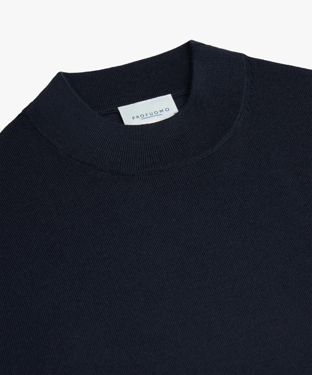 Herren Stehkragen-Pullover aus Merino