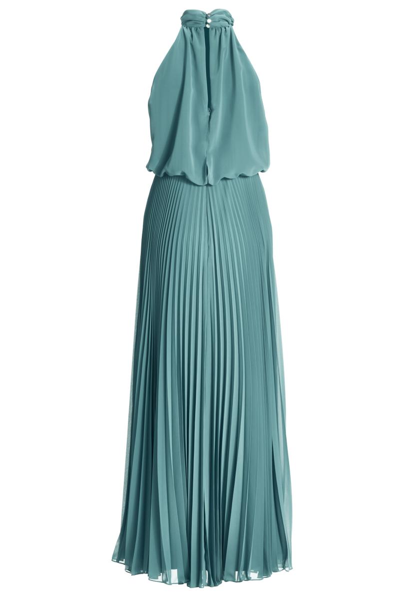 Abendkleid aus Chiffon mit Plisseerock