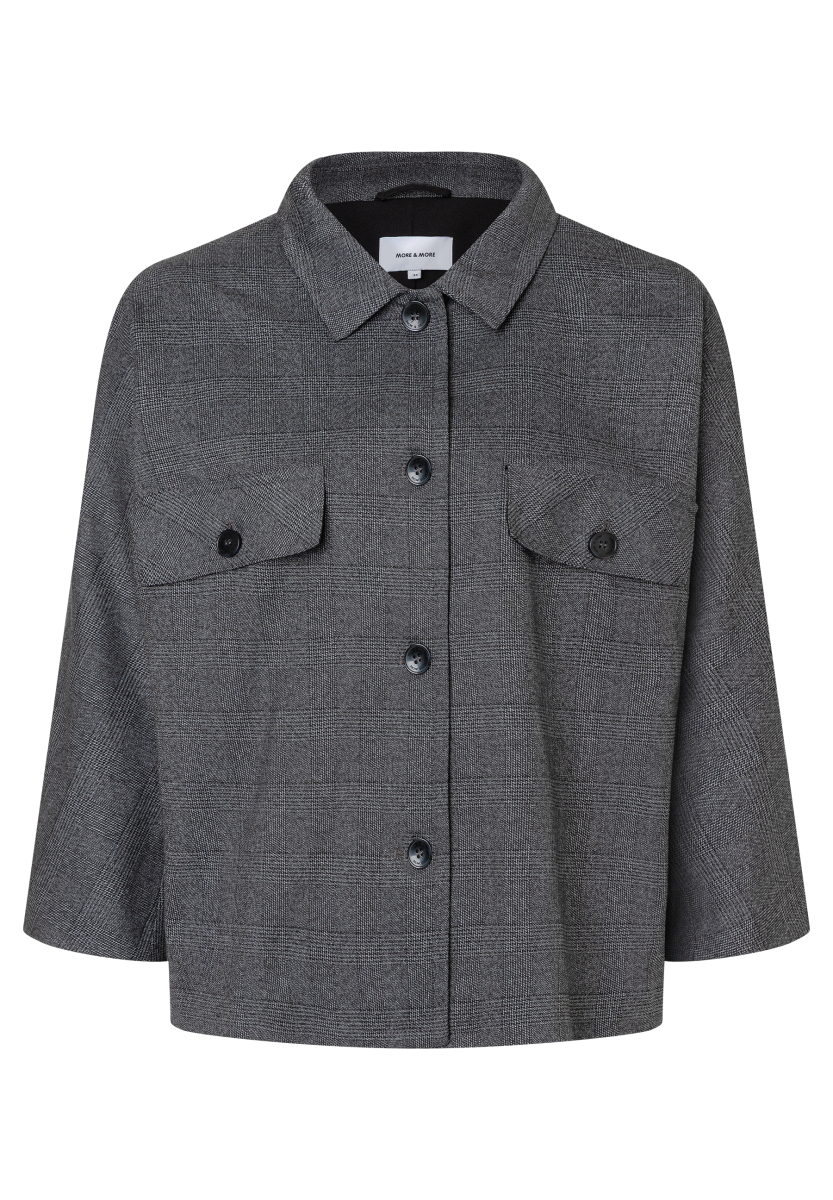 Karierte Blazerjacke