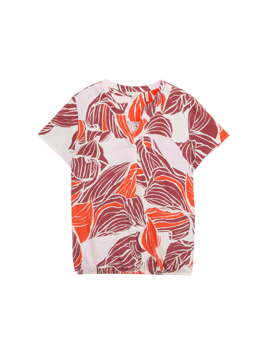Curvy Bluse mit Muster