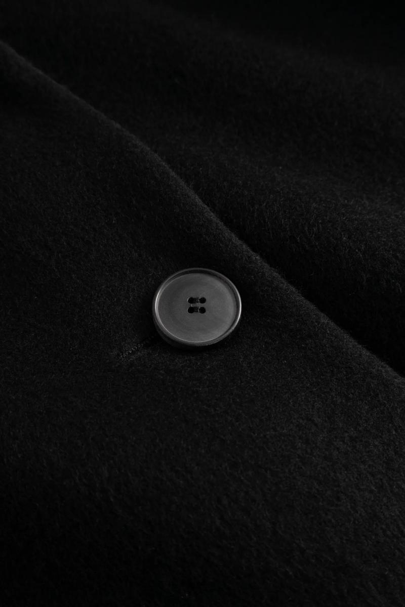 Damen Brushed-Wolle Kurzmantel