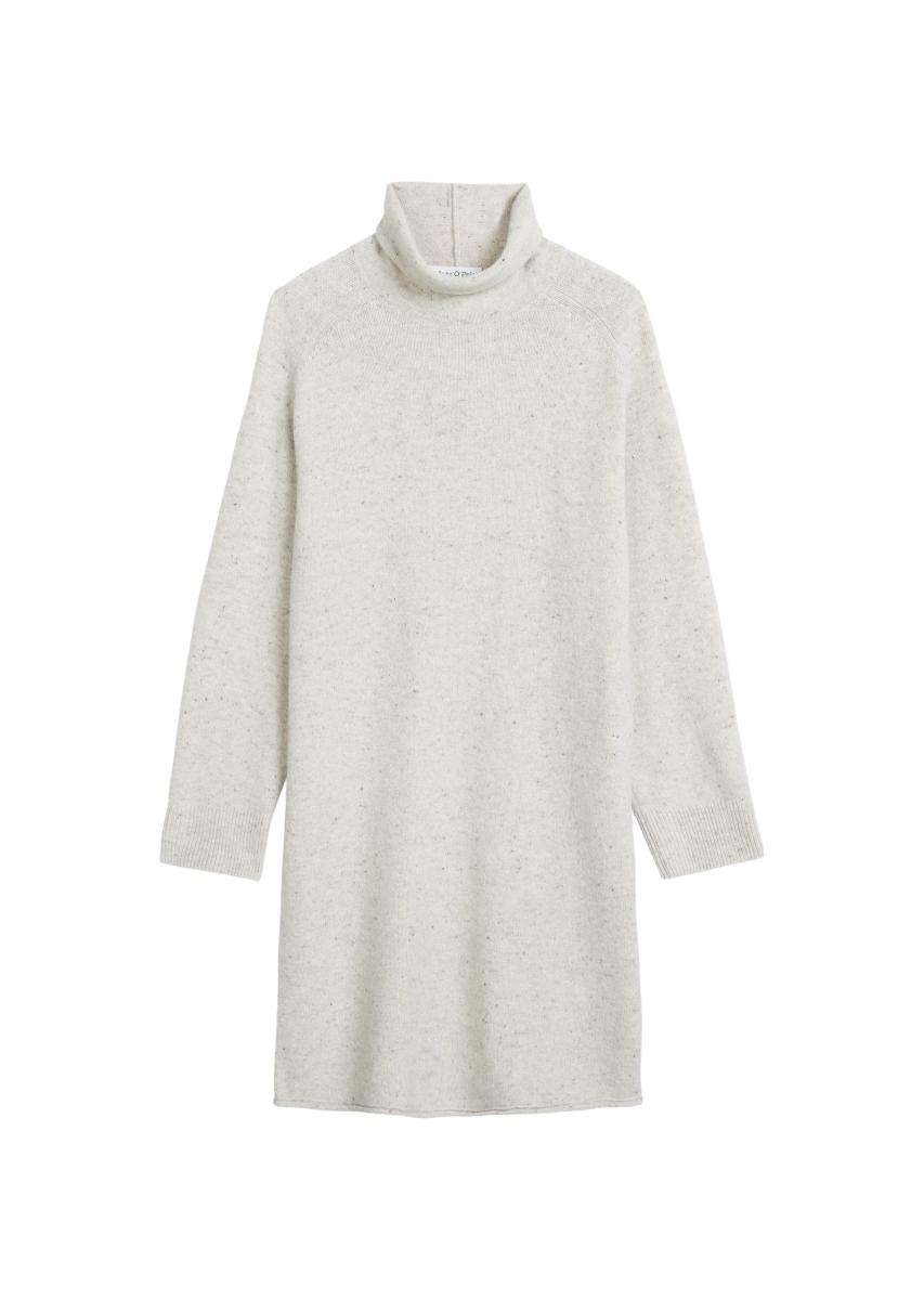 Tweed-Strickkleid