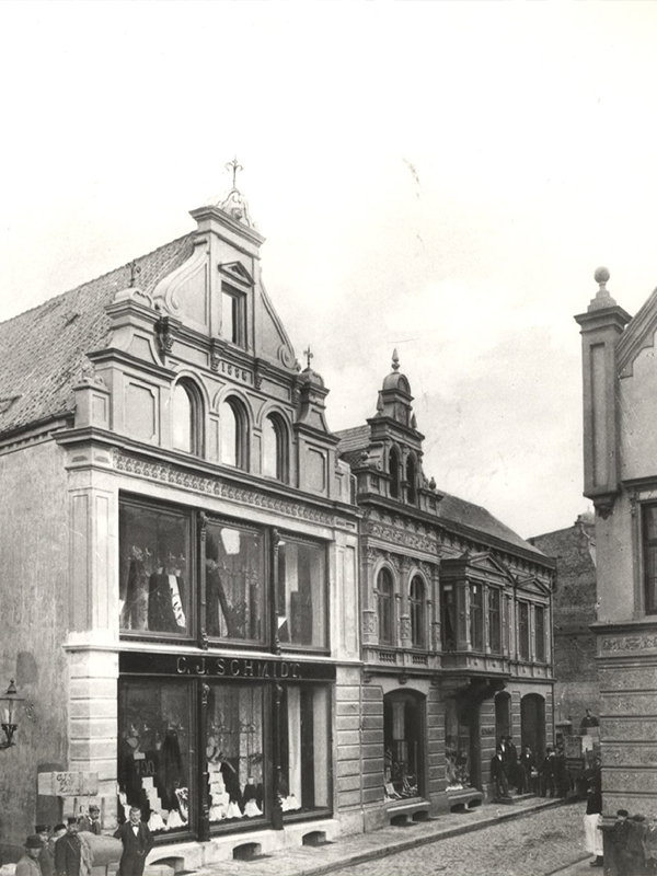 Historische Aufnahme eines Schaufensters