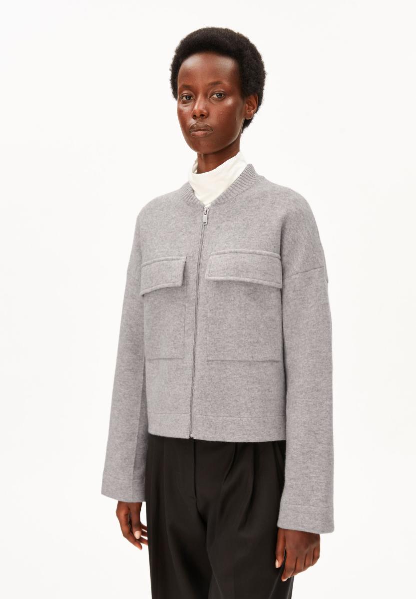 Damen Woll-Bomberjacke