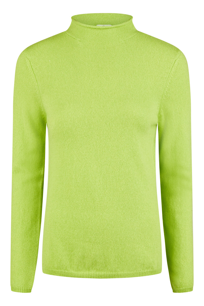 Damen Cashmere Pullover mit Stehkragen