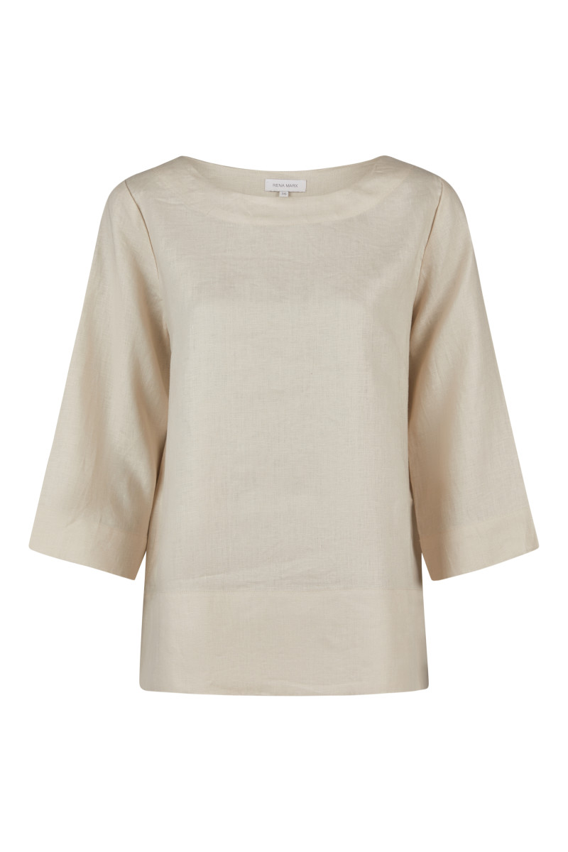 Leinenbluse mit 3/4 Arm