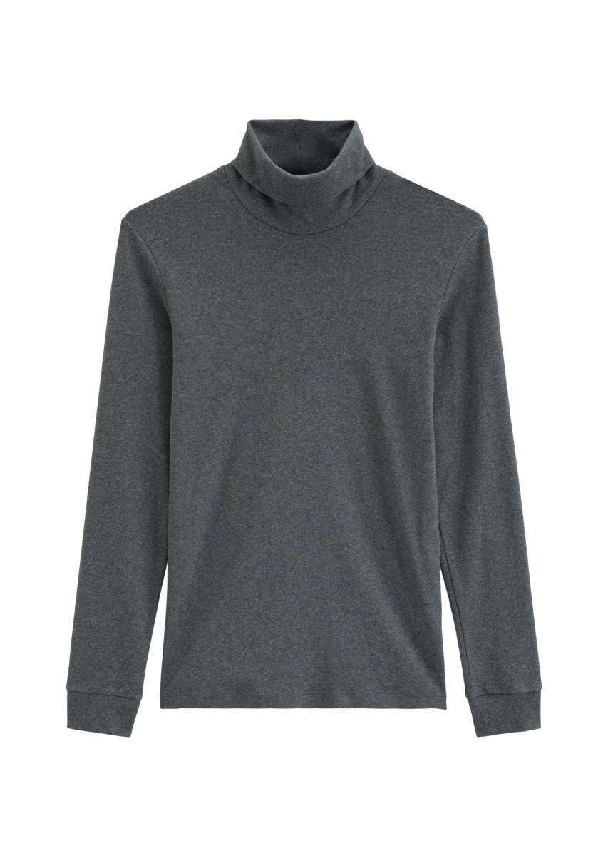 Herren Rollkragen-Longsleeve
