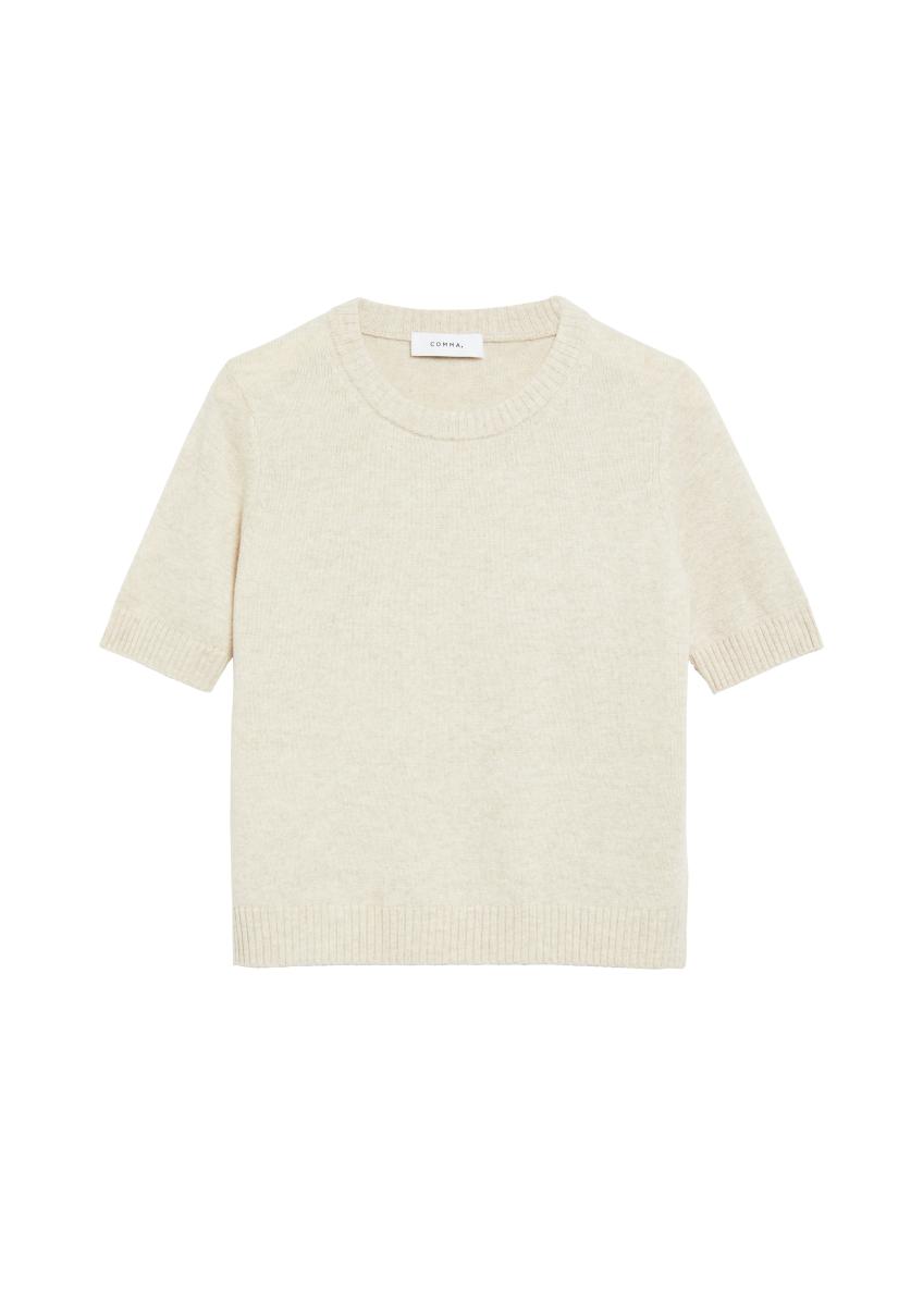 Damen Kurzarm-Strickpullover