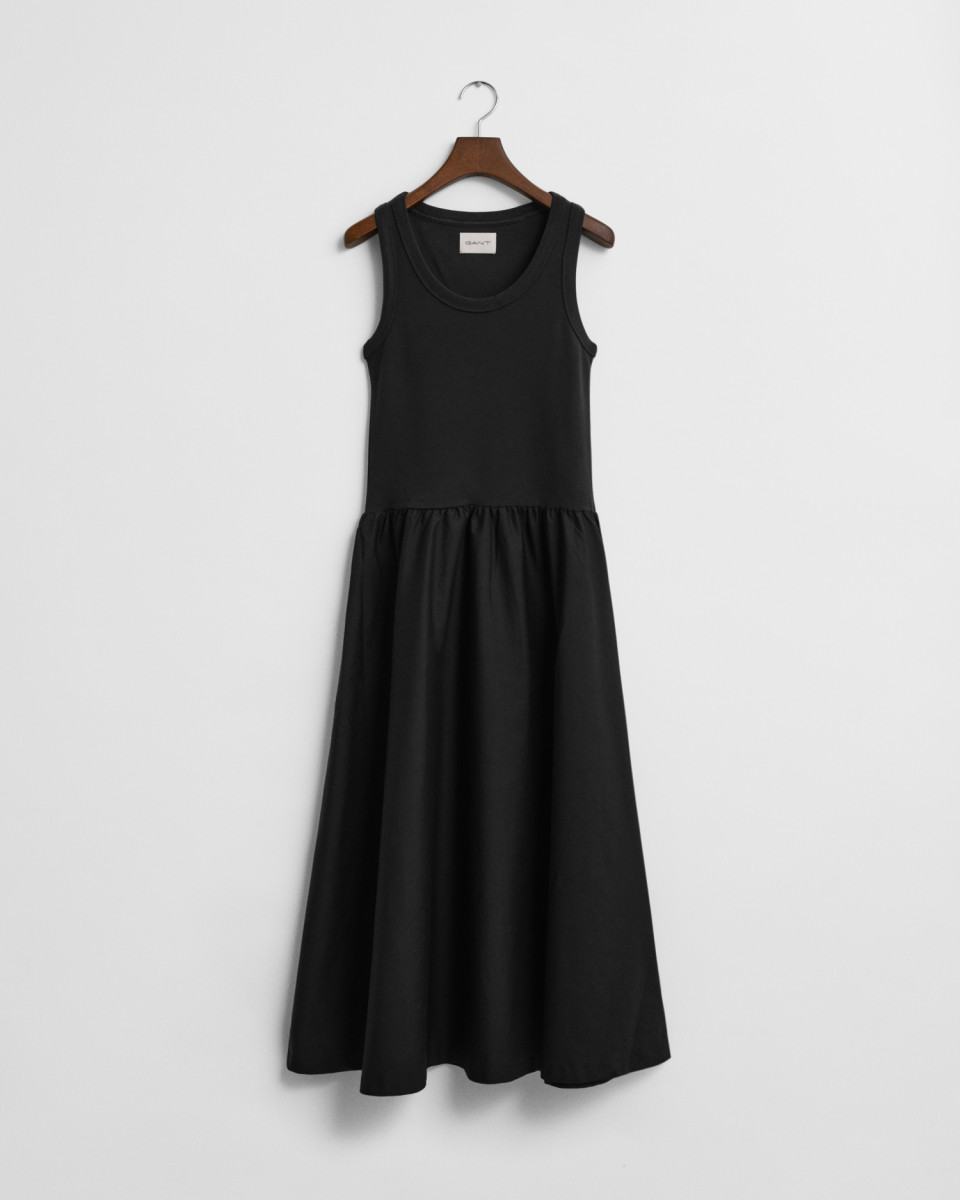 Midikleid aus gewebtem Jersey