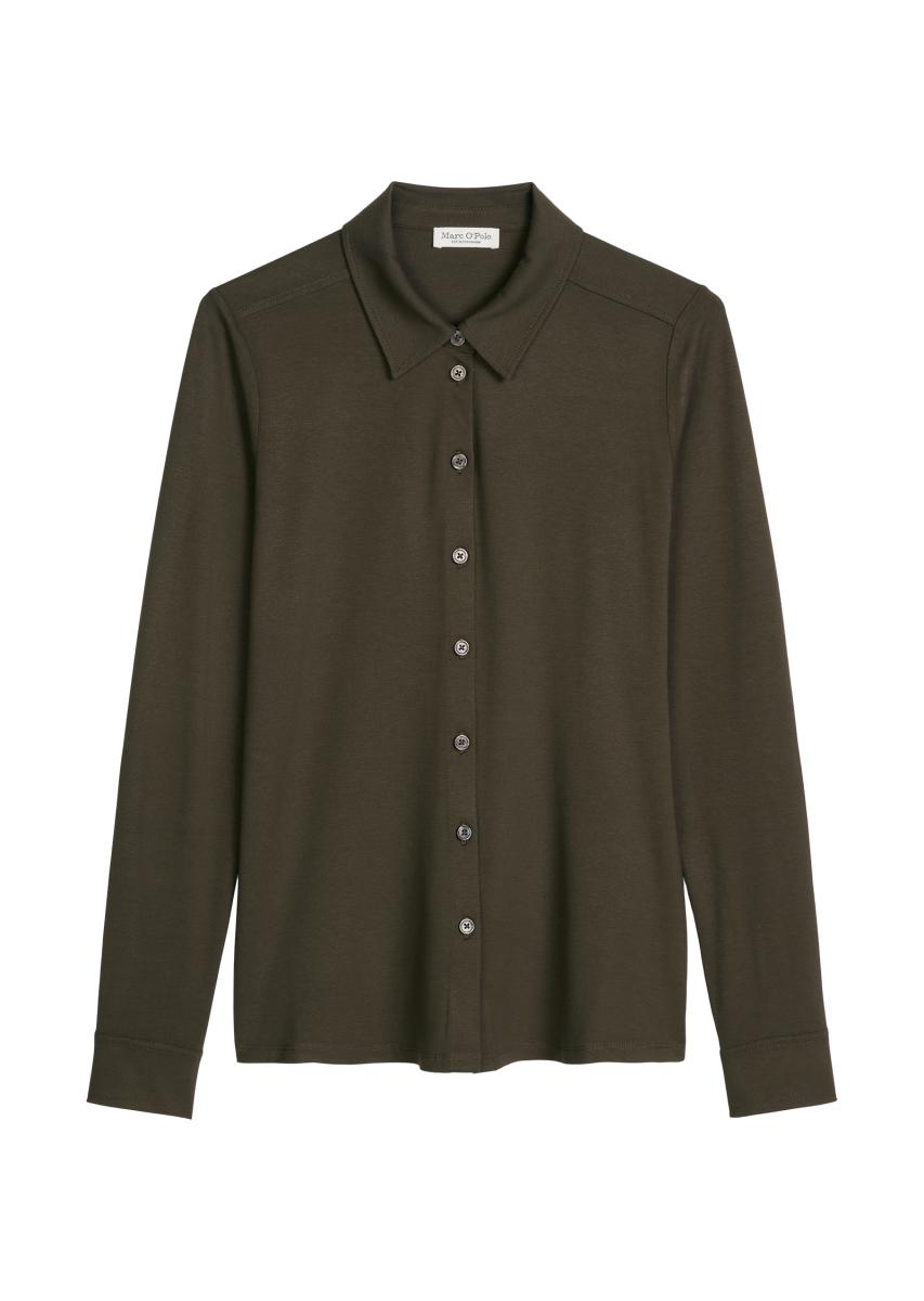 Damen Langarmshirt mit Knopfleiste
