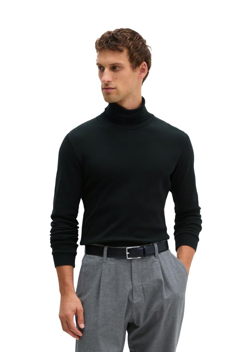 Herren Rollkragen-Longsleeve