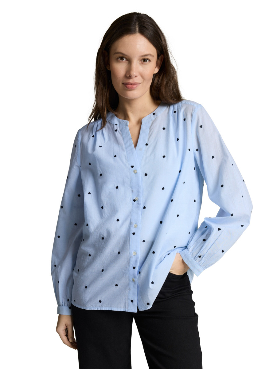 Chambray-Bluse