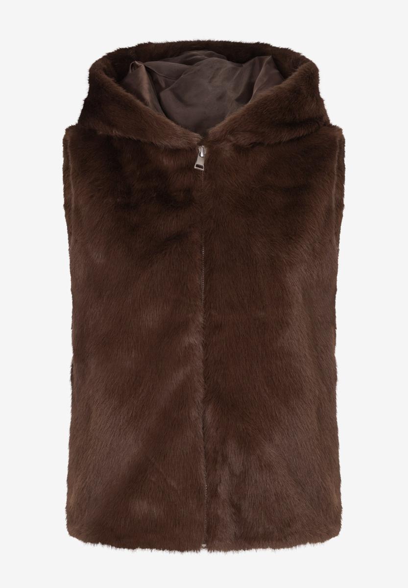 Damen Fake-Fur-Weste