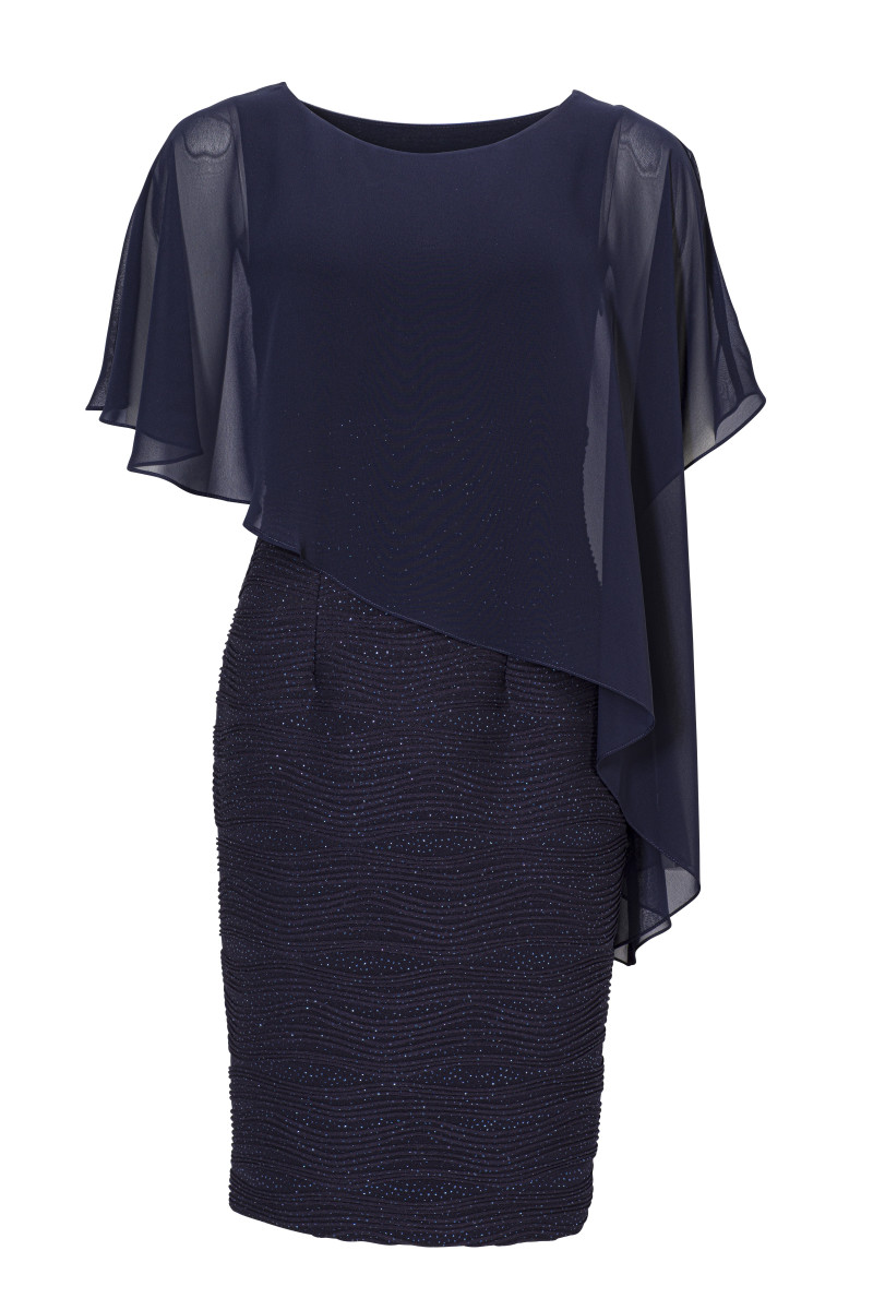 Cocktailkleid mit Überwurf