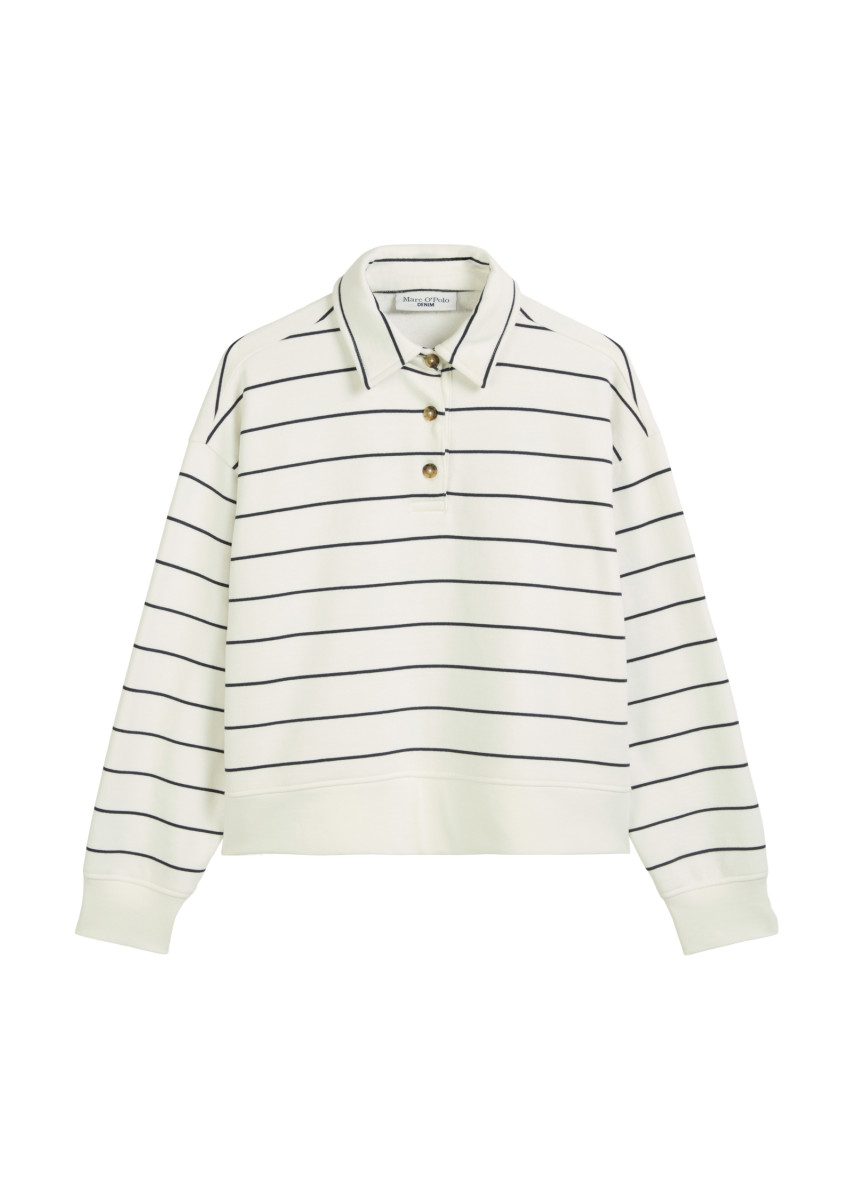 Damen Polo-Sweatshirt relaxed