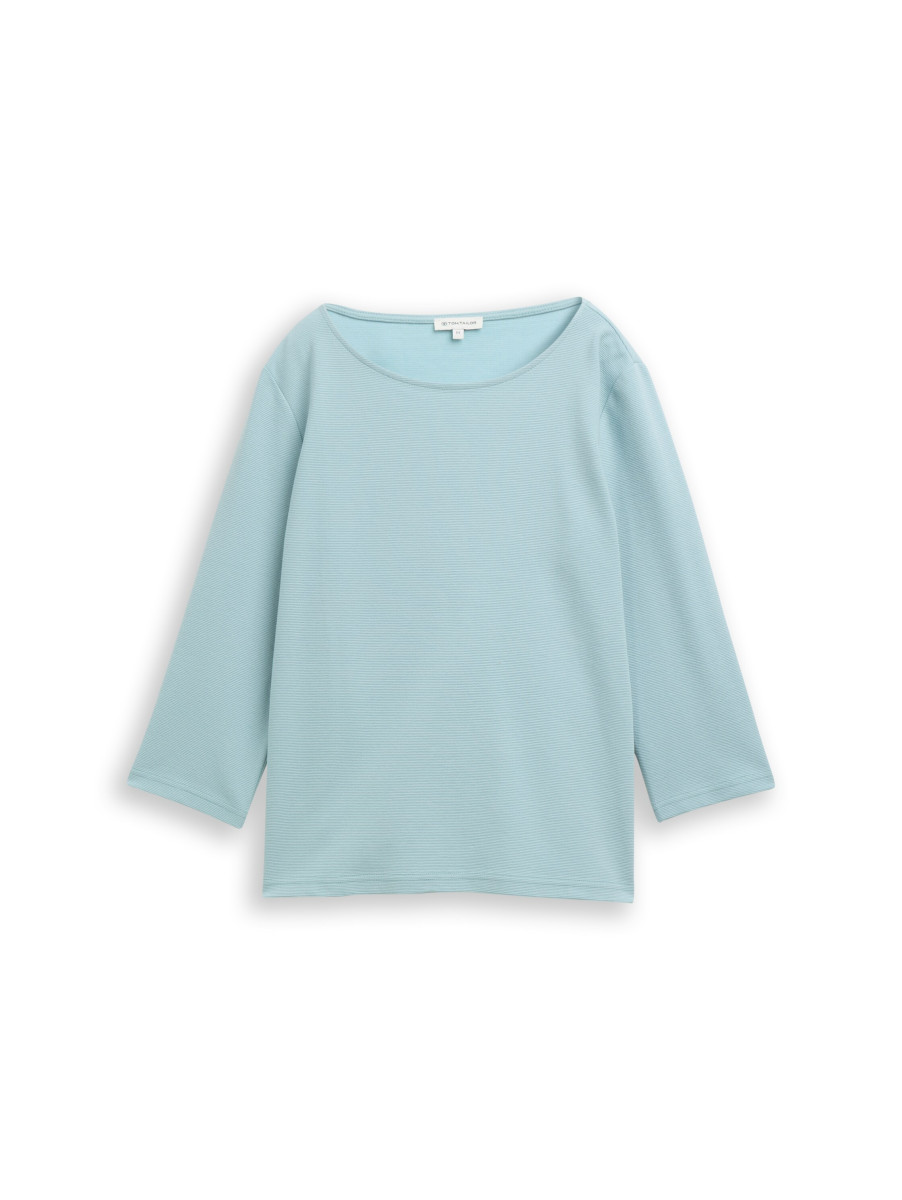 Damen Langarmshirt mit Ottoman-Struktur