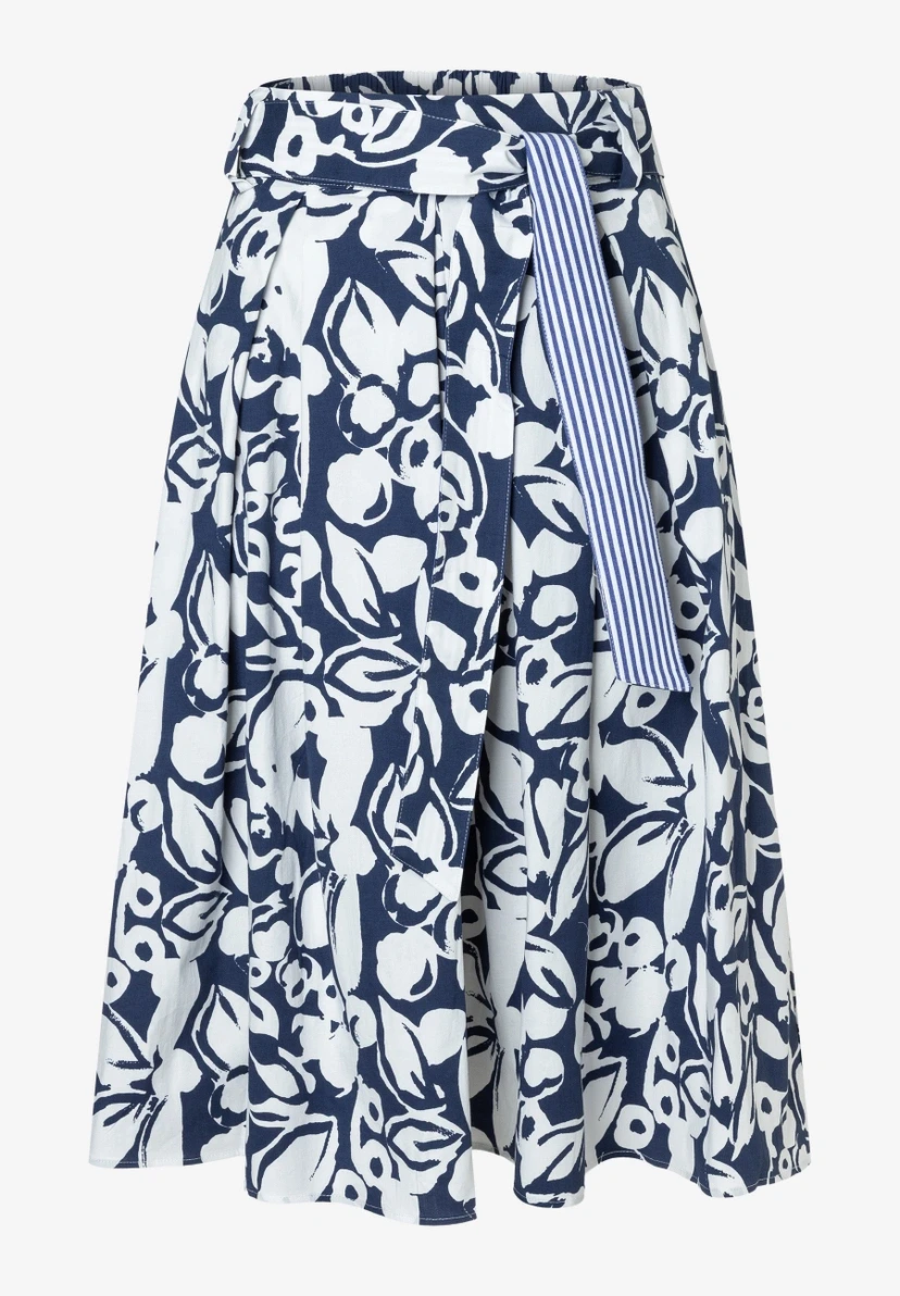 Baumwoll-Rock mit Print