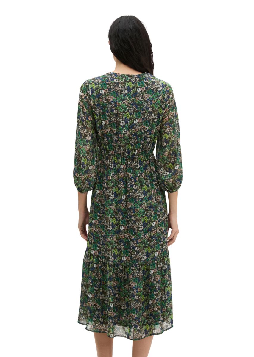 Print-Kleid flared