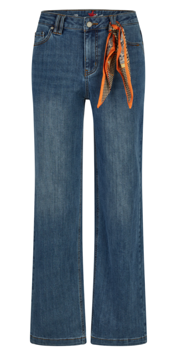 Damen Jeans Straight Pants stretch denim