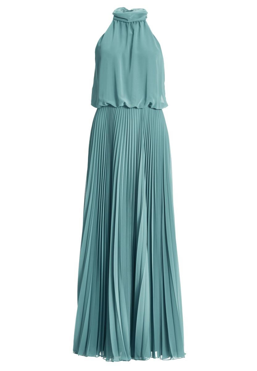 Abendkleid aus Chiffon mit Plisseerock