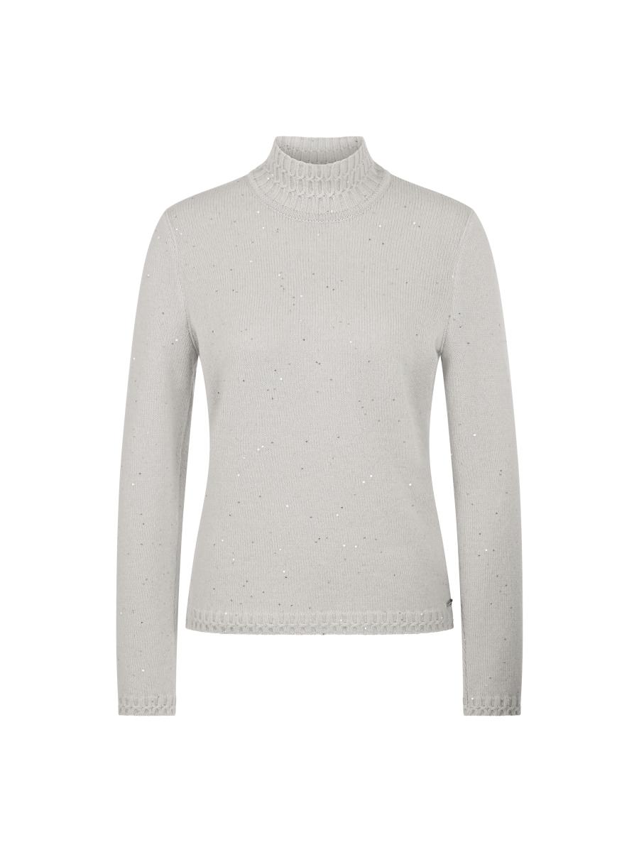 Damen Pailletten-Pullover