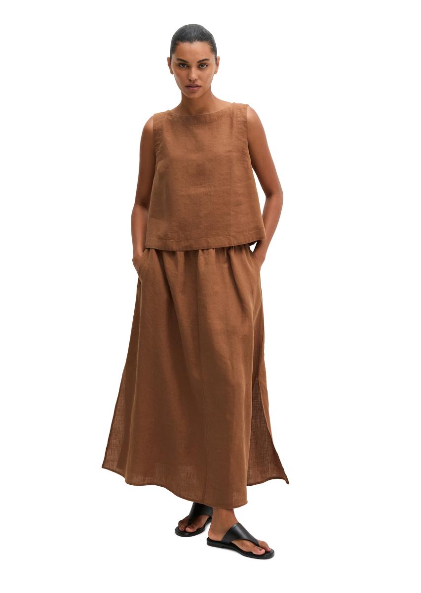 Leinenbluse Kurzarm