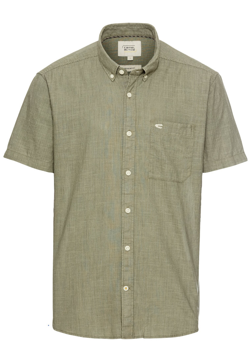 Kurzarmhemd mit Strukturmuster