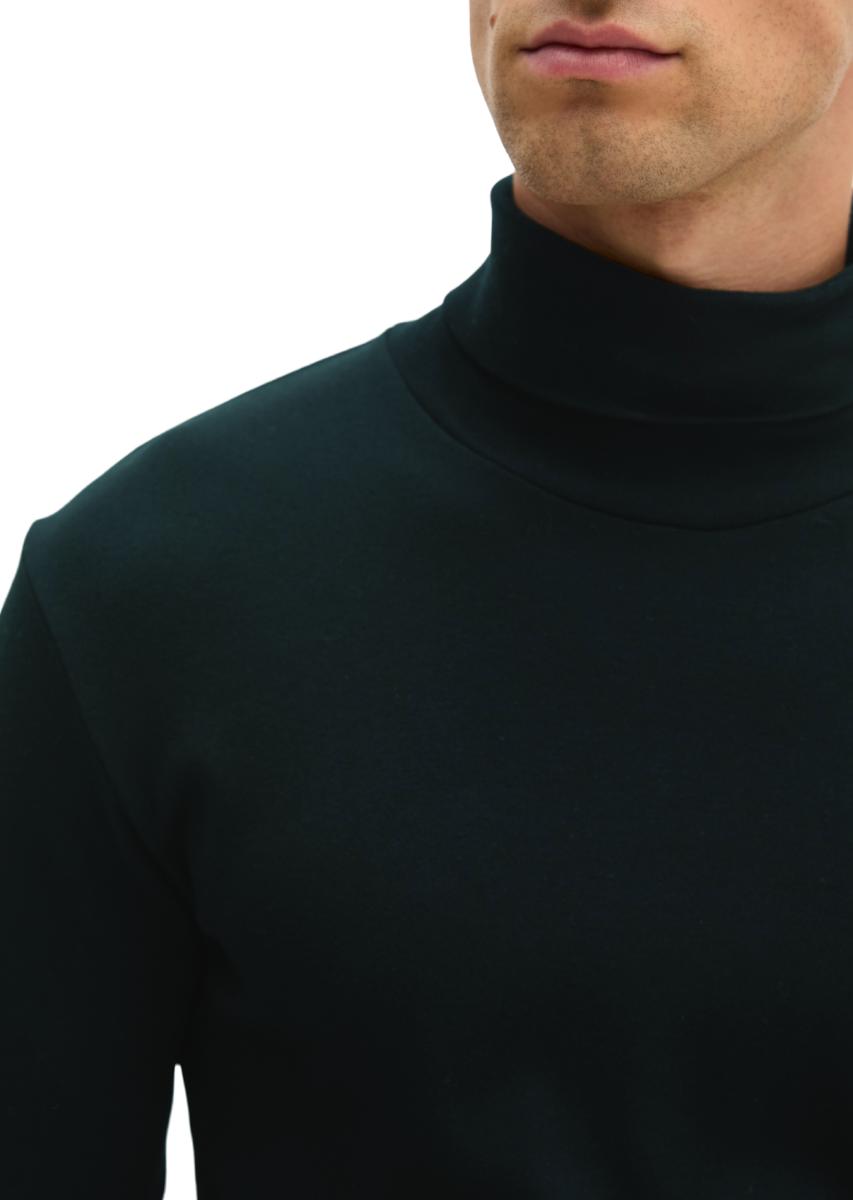 Herren Rollkragen-Longsleeve