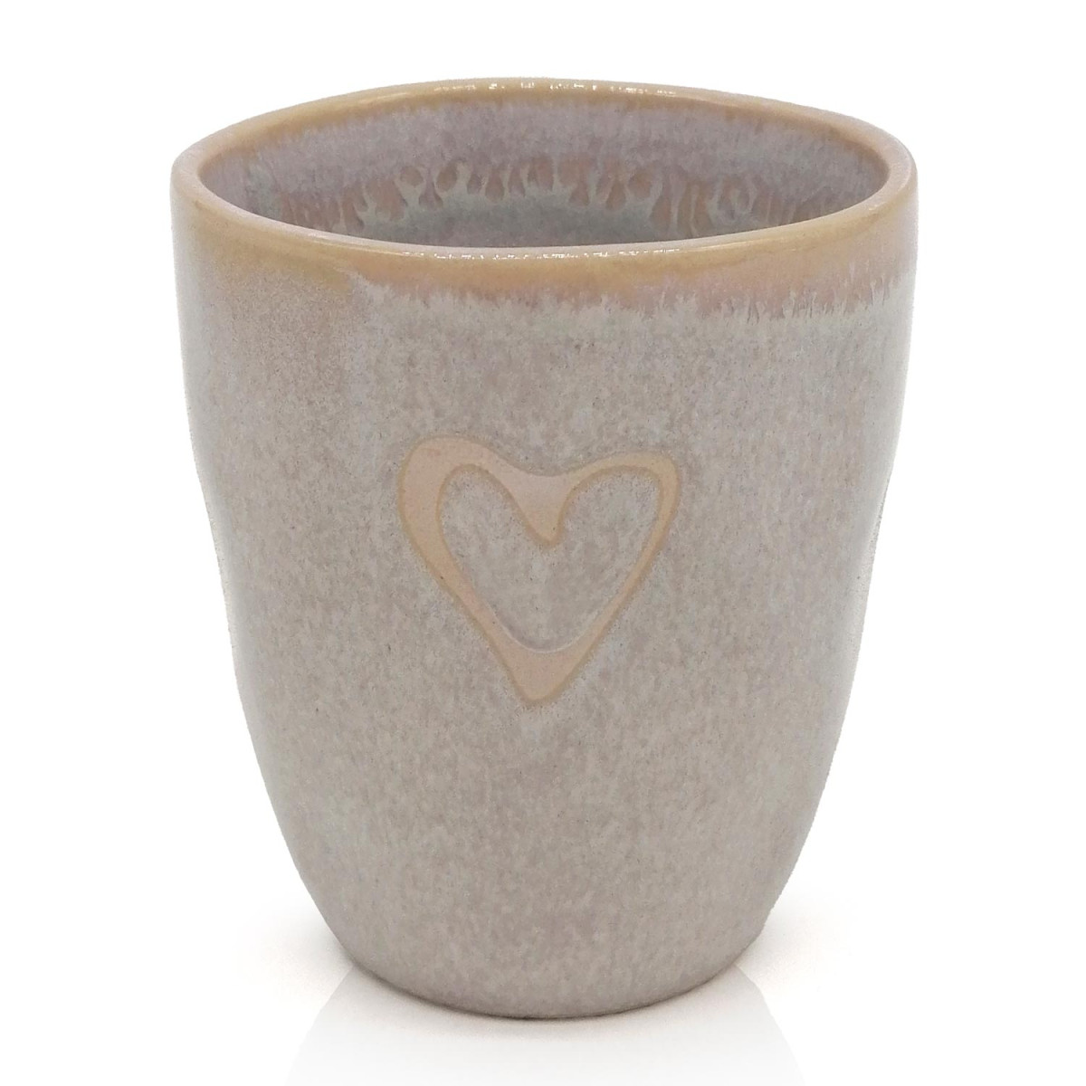 Stoneware Espressobecher mit Herzsymbol