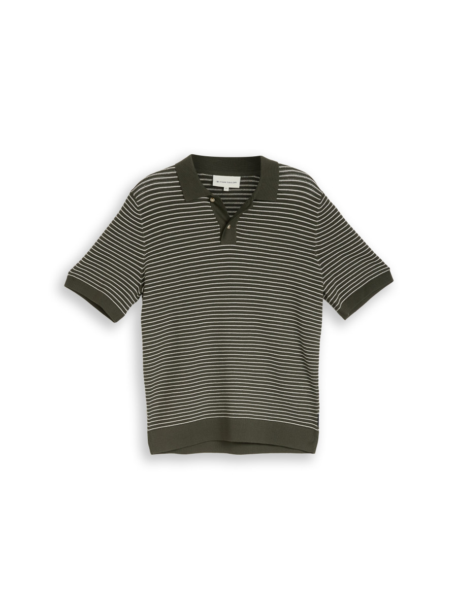 Herren Kurzarmpullover mit Polokragen