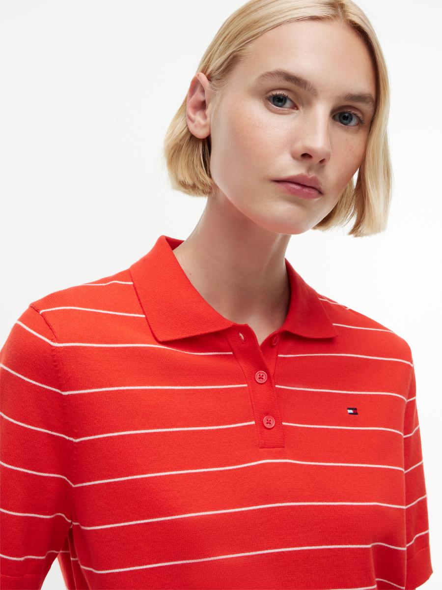 Damen Poloshirt Jersey Stitch