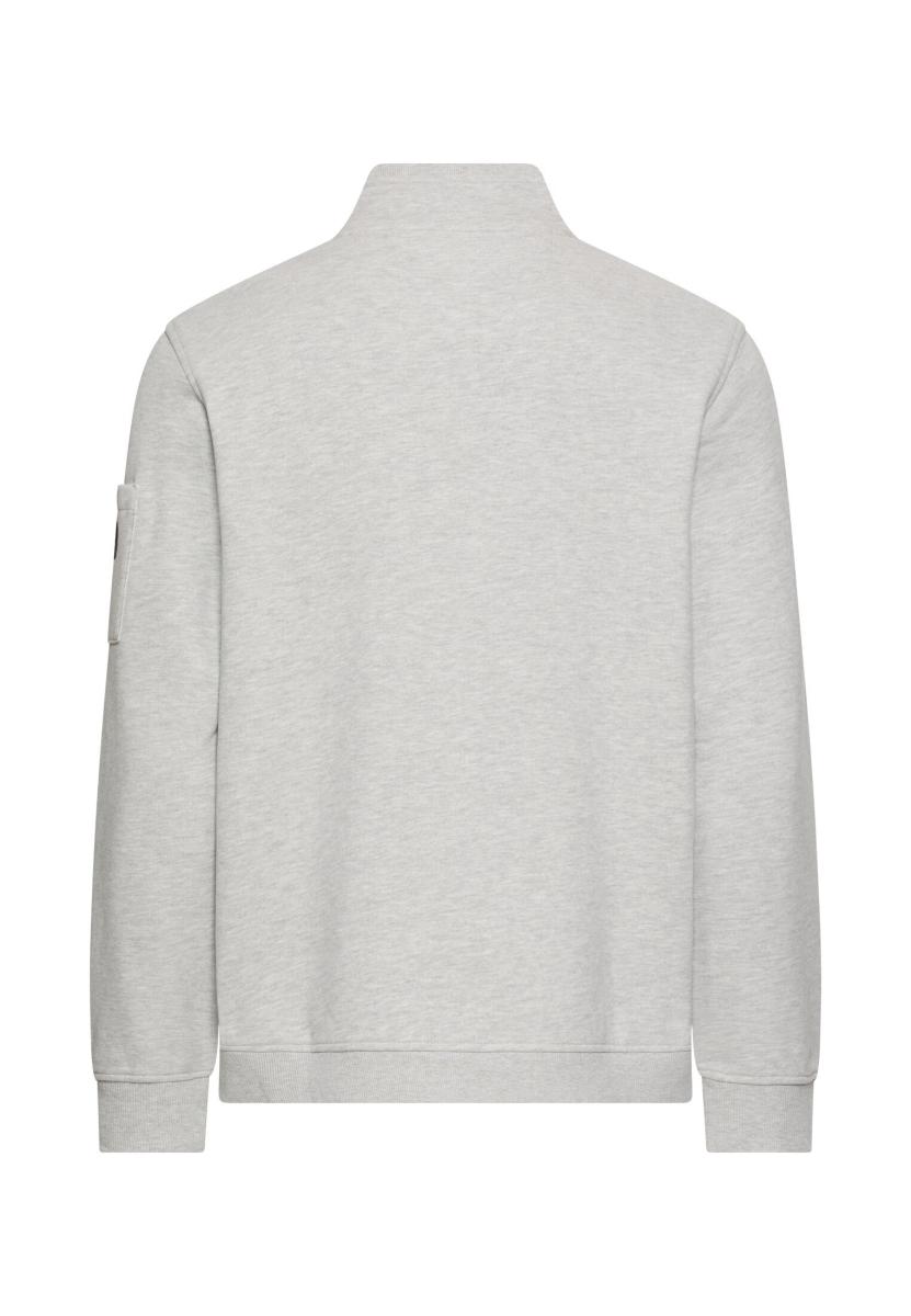 Herren Sweatshirt Mit Troyerkragen