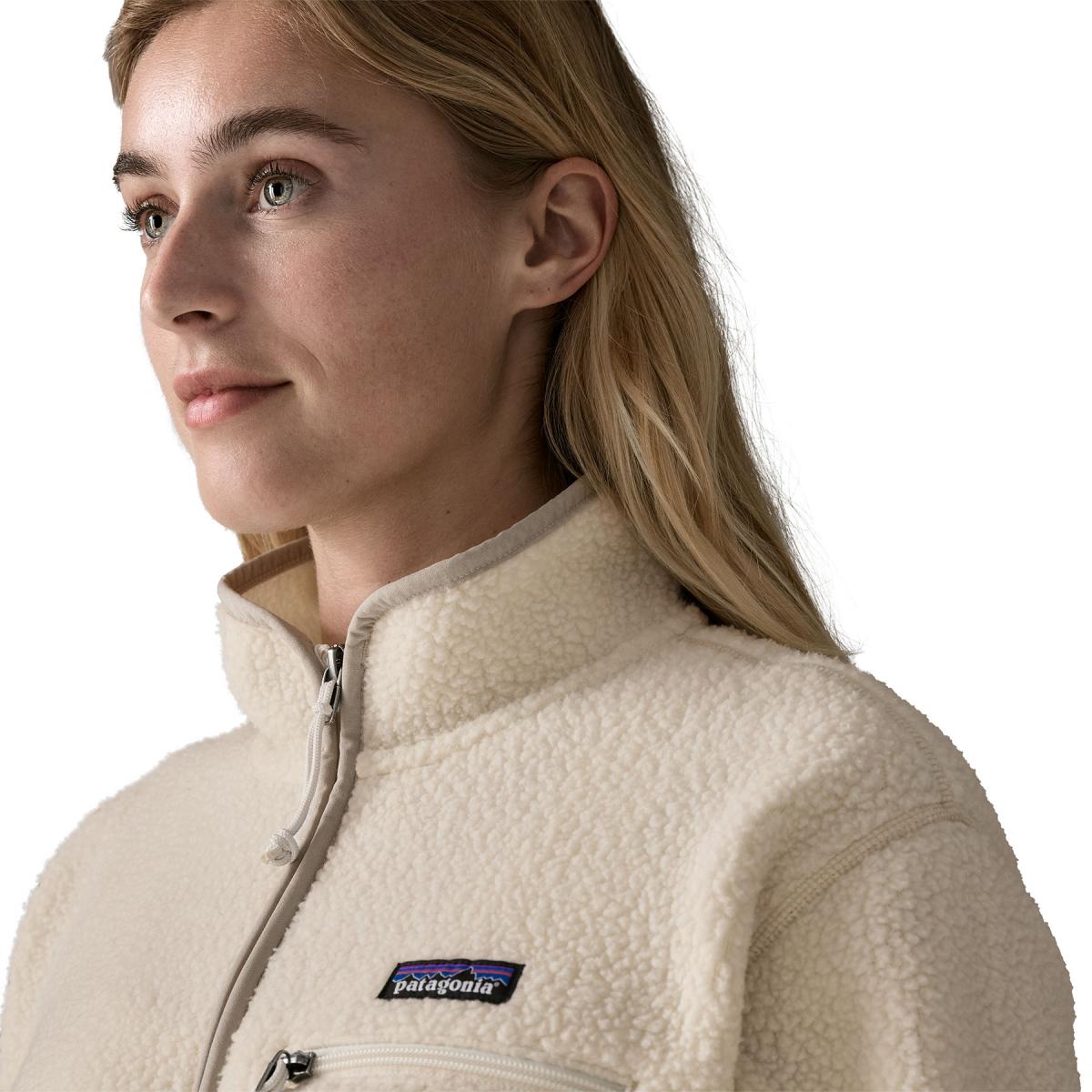Damen Fleece-Pullover Retro Pile