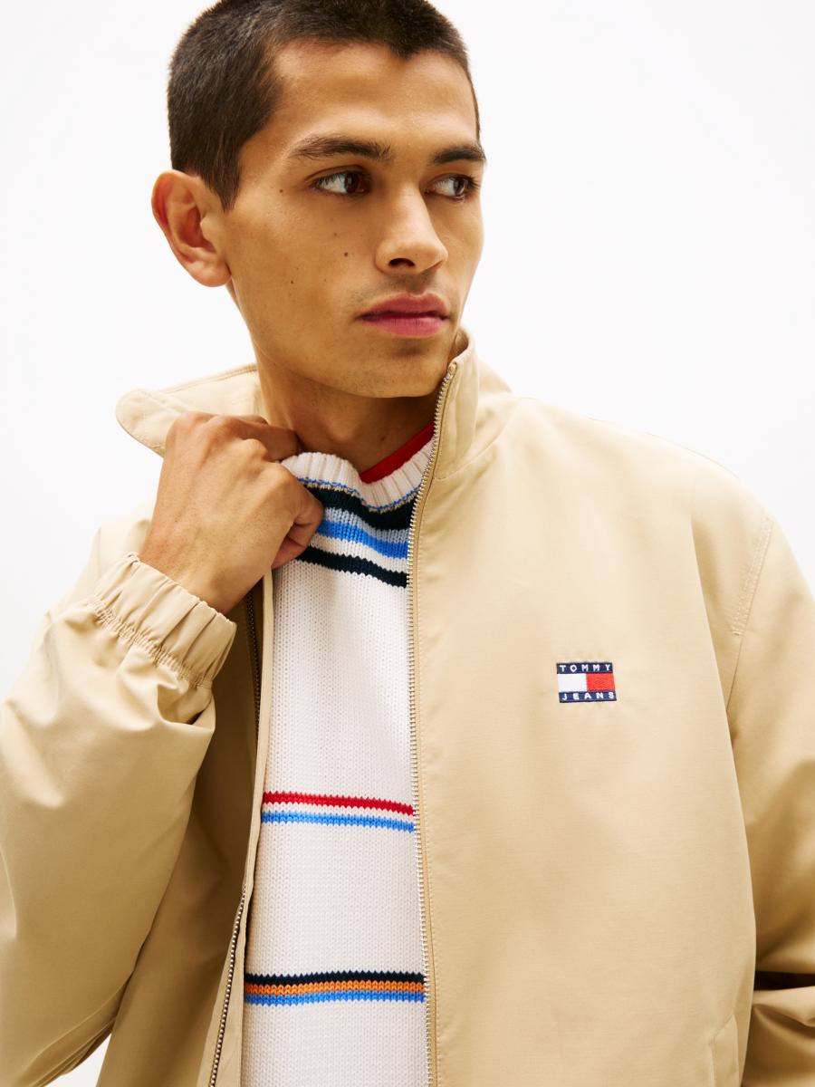 Herren Jacke Collar Logo