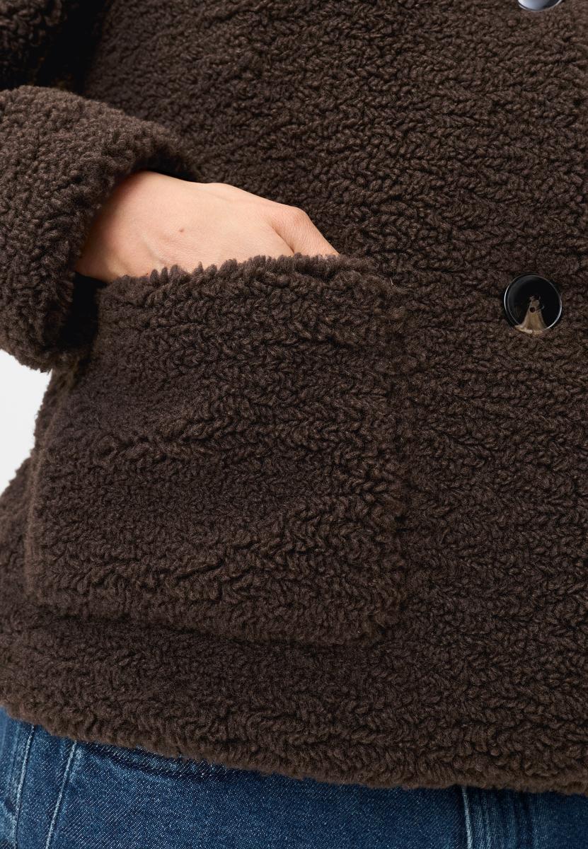 Damen Webpelzjacke