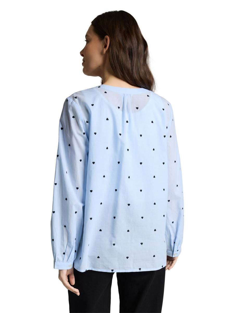 Chambray-Bluse