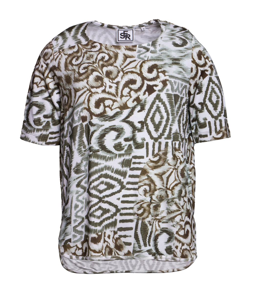 Curvy Shirt All Over-Print